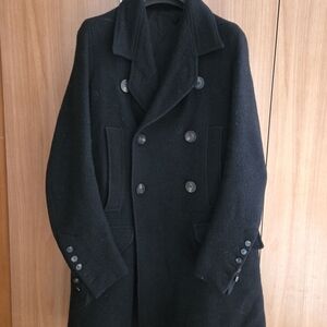 Rick Owens FW18 Sisyphus Wool Peacoat